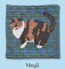 リクエスト商品　おまとめ２点セット　送料ポスト便２件込み｜【松尾ミユキ】Cushion cover check back｜クッションカバー　チェック｜Mugi/Maron