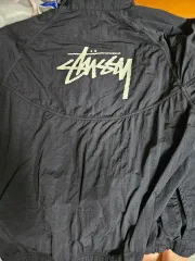 XL NIKE×ステューシー STU×NIKE ウィンドランナー ジャケット OFF NOIR