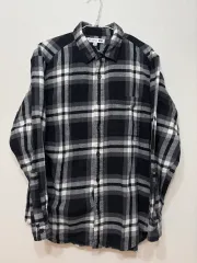 UNIQLO U ブラック チェックシャツ M