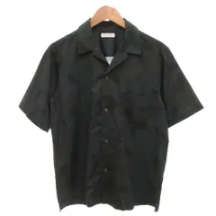 B&Y ユナイテッドアローズ BEAUTY&YOUTH ビューティー&ユース 美品 オープンカラーシャツ M 緑 グリーン ダークフェザー プリント /FF