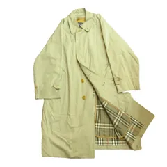 バーバリーズ Burberrys ヴィンテージ トレンチコート ステンカラー ロング ライナー付 裏地ノバチェック ベージュ 165 約S ■WY