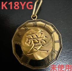 K18YGイルジョン/馬リバーシブルペンダントトップ ユニセックス 新品