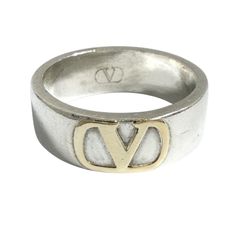 VALENTINO バレンチノ 18金プラチナ900 コンビリング - メルカリ