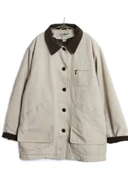 【お得なクーポン配布中!】 90s エルエルビーン ダック ハンティング ジャケット レディース M / オールド カバーオール フィールド ハーフ コート 脱着 中綿 ライナー