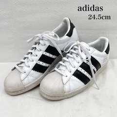 アディダス SUPERSTAR スーパースター レースアップ スニーカー CG6496 レディース 24.5cm ISItems【USED】【古着】【中古】50153373