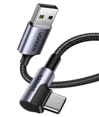 【TKC179】UGREEN USB Type C ケーブル USB A to USB C ケーブル L字ナイロン編み 3A急速充電 (0.5m)