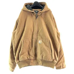 【中古】Carhartt　J130-M アクティブジャケット　ブラウン　サイズXL カーハート[17]