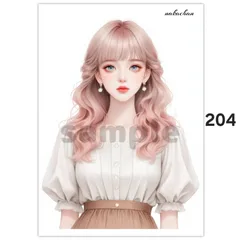 オリジナル人物ステッカー【204】