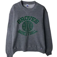 古着 90年代 ラッセル Russell 3連プリント プリントスウェットシャツ トレーナー USA製 メンズL相当 ヴィンテージ/eaa613770