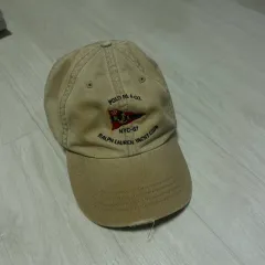 ヴィンテージ ポロ ラルフローレン ベースボールキャップ ベージュ