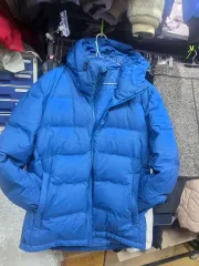 UNIQLO 青色 フード ダウン アウター