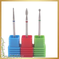 MZCMSL 3個の ネイル ドリルビット キューティクルケア 前処理 ダイヤモンド 爪磨き 角質除去 甘皮処理 ネイルケア用 1