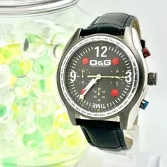 【新品電池】D&G ドルチェ&ガッバーナ ドルガバ クロノグラフ メンズ 腕時計 シルバー 新品ベルトのサムネイル