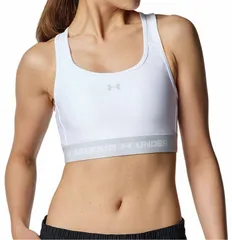 アンダーアーマー UNDER ARMOUR UAアーマーブラ フォーブカツ ミディアムサポートレディース スポーツブラ インナー アンダーウェア 吸汗速乾 トレーニング 涼しい 夏 部活動 運動 消臭  6001295 100 WHITE