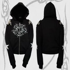 REFLEM クロスパッチ2WAY セパレートスリーブZIPパーカー - メルカリ