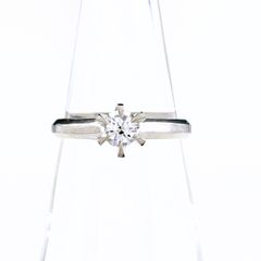鑑定書付き＊ダイヤモンドリング*プラチナ＊0.285ct＊V VS2＊Gカラー 