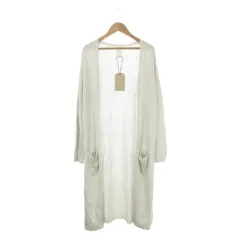 ザラ ZARA KNITWEAR FANCY COLLECTION トッパーカーディガン 子ども服（女の子用） 13-14 164cm ライトグレー ノーカラー 長袖 ロング丈 /CK47 ■GY59