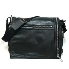 DIOR HOMME ディオールオム ラムレザー ショルダー バック メッセンジャーバッグ ブラック 03‐BO-0122