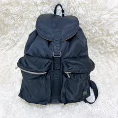 超美品　PORTER　ポーター　タンカー　リュック　バッグパック　ブラック　ダブルジップ　ナイロン
