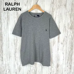Polo by Ralph Lauren ポロバイラルフローレン ポニー ロゴ刺繍 クルーネック Tシャツ グレー メンズ 半袖 トップス