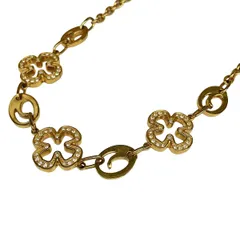 FolliFollie(フォリフォリ) ネックレス美品  - ゴールド×クリア