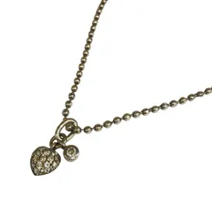 FolliFollie(フォリフォリ) ネックレス美品  - シルバー×クリア ハート