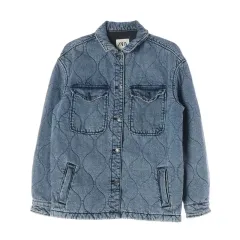 ザラ キルティング オーバーサイズ デニム ジャケット/レディース Sサイズ/TTKYYJ2008