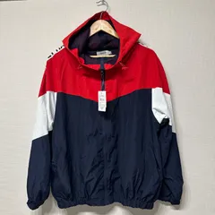 (^w^)b RAGOUT ラグアウト 長袖 ナイロンジャケット トップス レッド ブラック ホワイト サイズL OM10365HG