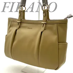 【B4536】  FIRANO フィラノ トートバッグ 肩掛け レディース ベージュ系 大容量 A4可 シンプル ビジネス フェイクレザー