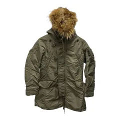 ゴア goa モッズコート 長袖 フード ファー 無地 ミリタリー 31658112 1 カーキ 