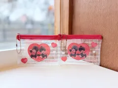 日本モンチッチ フラット PVC ミニ ポーチ カードウォレット