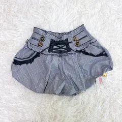 タグ付き TRALALA リズリサ LIZLISA フリル チェック キュロット パンツ ショートパンツ 新品未使用　フリーサイズ Y2K 平成のサムネイル
