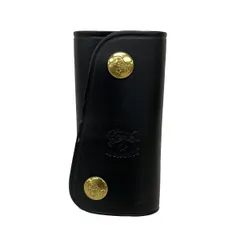 IL BISONTE(イルビゾンテ) キーケース - 黒 4連フック レザー