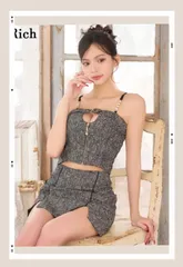 新品　セットアップ ミニドレス キャバ 　Love Rich ラブリッチ　黒