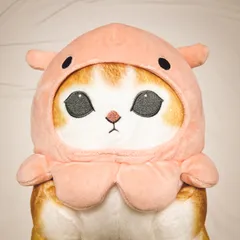 モフサンドmofusand 海の生き物にゃん3 BIG ぬいぐるみ　メンダコ ピンク　着ぐるみ　サメにゃん　大きいサイズ　プライズ　非売品