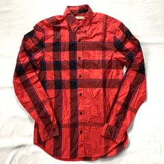 s*I様 BURBERRY BRIT 長袖シャツ ノバチェック 総柄 サイズL - メルカリ