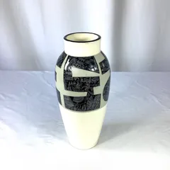 陶泉作 野々垣毛織 花瓶 フラワーベース  壺  Vintage vase Written by 