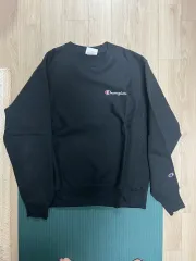 チャンピオン リバースウィーブ ブラック スウェットシャツ