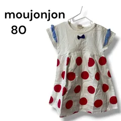a2030　​moujonjon ムージョンジョン ドット柄 ワンピース 80cm リボン