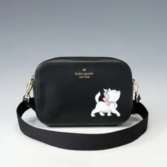 【極美品】kate spade ケイトスペード ディズニーコラボ マリーショルダーバッグ カメラバッグ ブラック