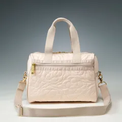 美品 LeSportsac レスポートサック パフィーブロッサム 2way ショルダーバッグ ミニボストンピンク