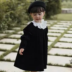 送料無料 子供 ワンピース 春秋 冬 黒 ワンピース キッズ フォーマル 女の子 裏起毛なし 裏起毛あり 子供服 入園式 結婚式 入学式 卒業式 発表会 卒園式 通学 七五三 冠婚葬祭 お出かけ 小学校 幼稚園 喪服 法事