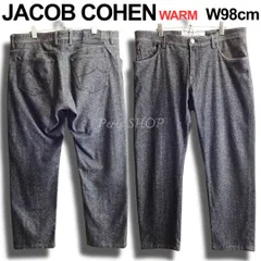 JACOB COHEN　ヤコブコーエン　PW625 WOOL B COMF　W98cm / W36 / XL　ハイストレッチ　スリムパンツ　秋冬　暖パン　ダークグレー　イタリア製　良品　ビッグサイズ　メンズのサムネイル