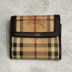 BURBERRY バーバリー ノバチェック 折り財布 コンパクトウォレット ホースロゴ　チェック柄 ブラウン 茶 メンズ レディース ユニセックス