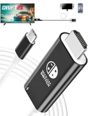 ★Switch ドック 純正 スイッチ ドック Switchドック タイプc iPhone Hdmi スイッチ4K解像度/HDMI変換/PD充電/直接にTV出力多機能 アダプター USB-C HDMIケーブル Thunderbolt 3/4