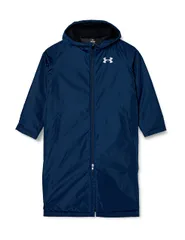 [アンダーアーマー] UA INSULATED LONG COAT [Academy / Black / Metallic Silver] [YL]