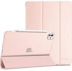 ★ProCase iPad Pro 11インチ ケース M5 /M4 2025/2024年発売 第6/5世代 専用 (A2836 A2837 A3006) スリム 耐衝撃 三つ折り スタンド スマートカバー - ライトピンク