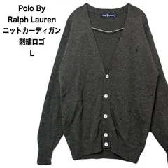 Polo By Ralph Lauren　ラルフローレン  ニットカーディガン　刺繍ロゴ　L