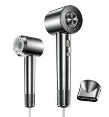 【即日発送】ヘアドライヤー】 高速ドライヤー 【超高速&大風量モデル 最大風速50m/s 速乾 1300W 低騒音 軽量 高濃度マイナスイオン 静電気抑制 ドライヤー NTC温度制御 過熱防止 美髪ケア PSE認証済み マグネットノズル・取扱説明書付き 家庭用