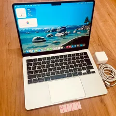 【動作確認済み】 MacBook air 13インチ 2022 アップル Apple M2 8GB 512GB 動画編集可能 カメラ内蔵 ノートPC ノートパソコン SSD搭載 macOSインストール済み 【4122】